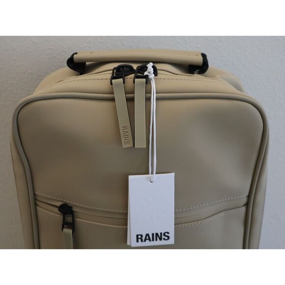 RAINS 12310 Unisex One Size Sand/Beige Book Backpack - Picture 3 of 16